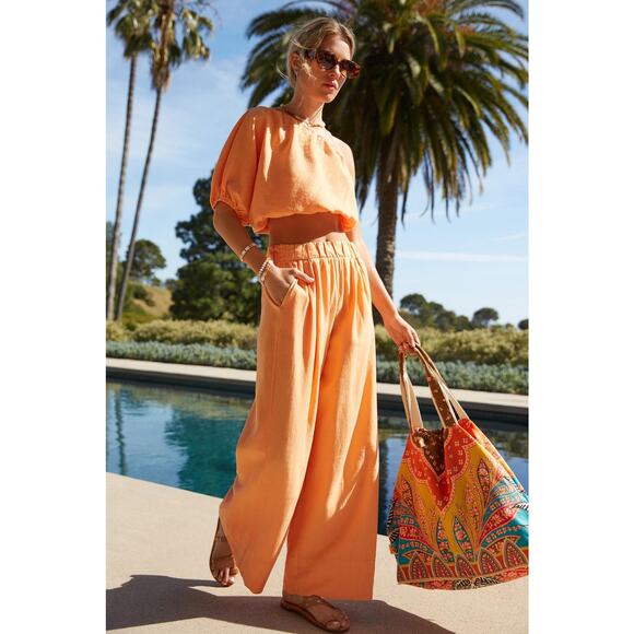 NWT Anthropologie Stateside Wide-Leg Pants - Small - Picture 1 of 5